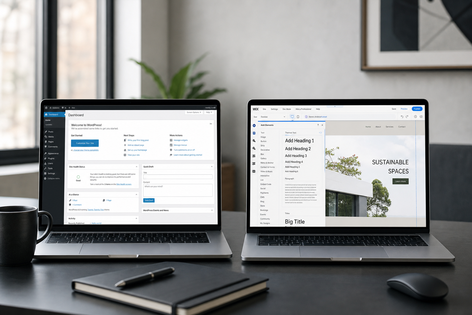 Wordpress vs squarespace